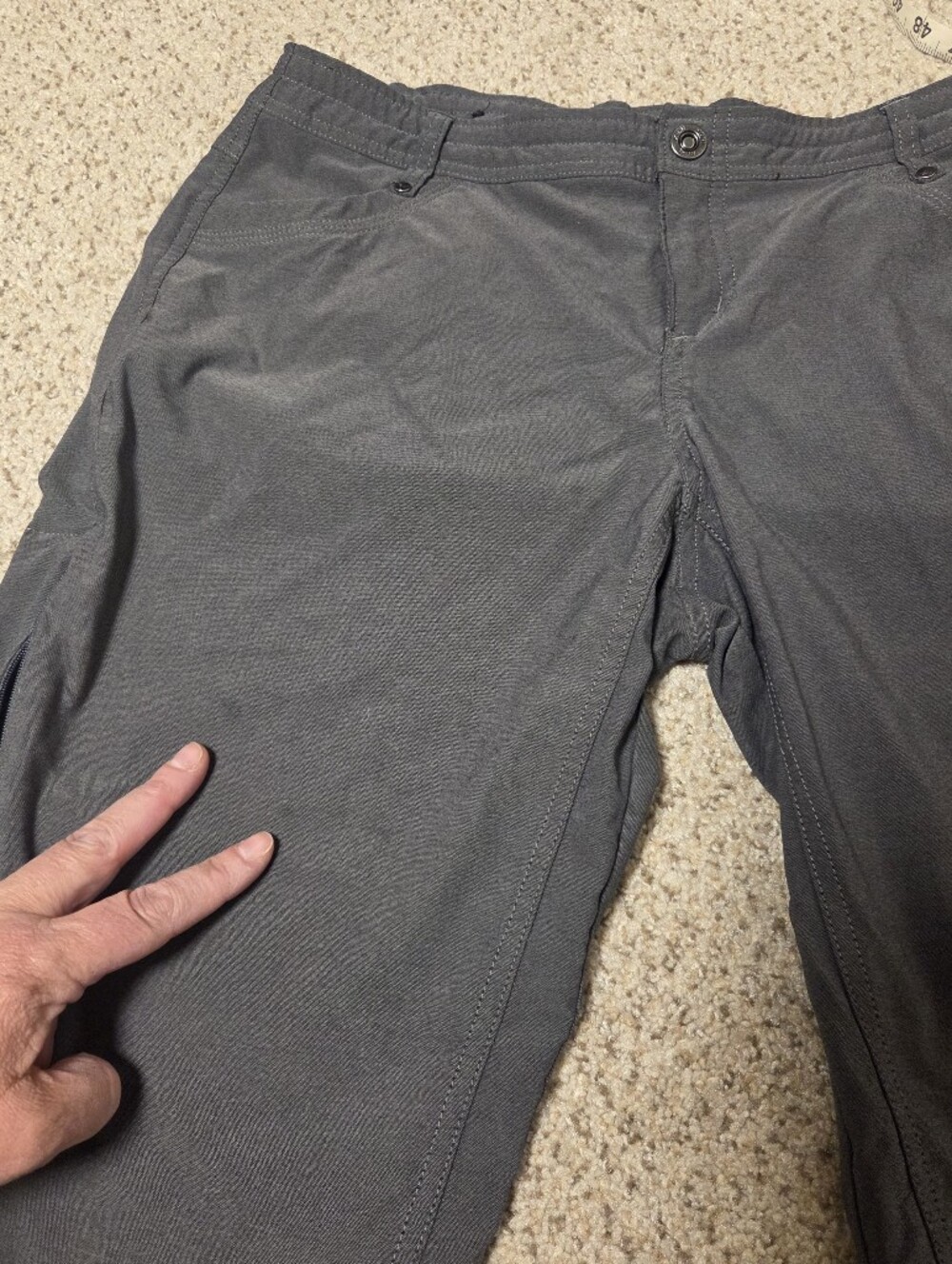 Kuhl Trekr Pant Hiking Charcoal Gray Style 6235 Women's 14 Gorpcore Trek Camp - Picture 5 of 11